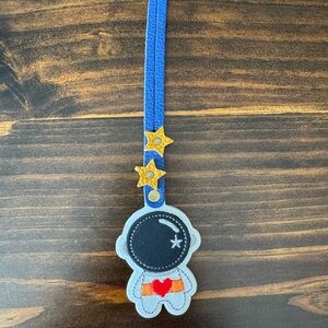 NEW Portland Leather Astronaut Charm/Bag Flair - Molino Blue